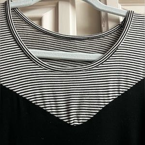 Black Cold Shoulder Top